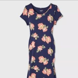 Floral T-Shirt Maternity Dress NEW small